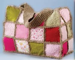 crocheted pattern baby in bassinet purse