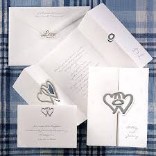 silver wedding invitations