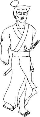 samurai coloring pictures