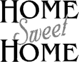 home sweet home sign