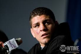 champion Nick Diaz is off