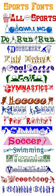 sports fonts