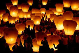 chinese wish lanterns