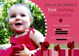 1st birthday invitation card