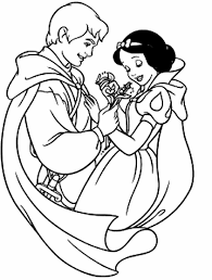 snow white coloring pictures