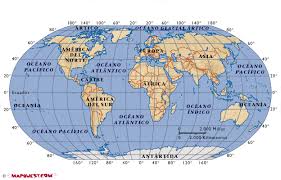 mapa mundial con nombres