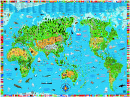 world maps for kids