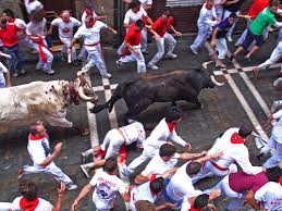 Spain Pamplona Bull Running