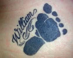 footprints tattoo