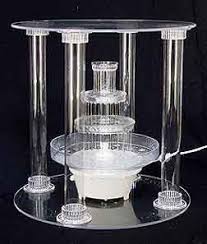 wedding cake water fountain