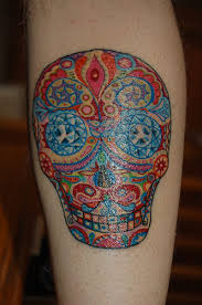 day of the dead skull tattoo designs