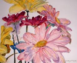watercolor paintings flowers