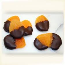 chocolate dipped apricots