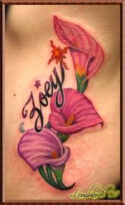 cala lilies tattoo