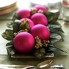 hot pink christmas decorations