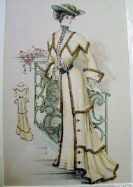 antique fashion prints