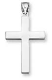 white gold crosses for men