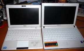 white samsung netbook