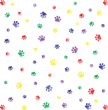 paw prints stencil