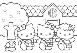 hello kitty coloring pictures