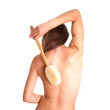brushing skin