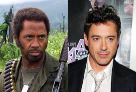 downey jr tropic thunder