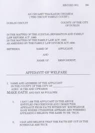 affidavit sample