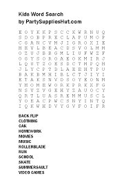 printable word search