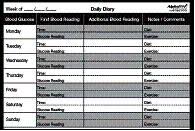 diabetic diary