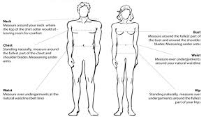 clothing size chart