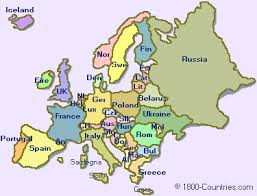 europe travel map