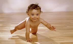baby crawling