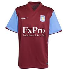 aston villa kit 2010