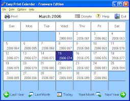 month at a glance