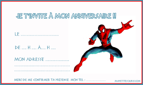 invitation anniversaire gratuites