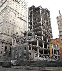 Detroit building demolition