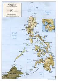 relief map of the Philippines
