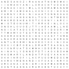 states word search