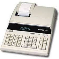 calculator with paper