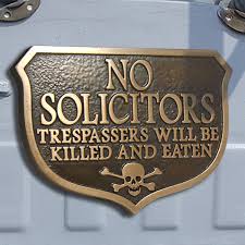 no soliciting