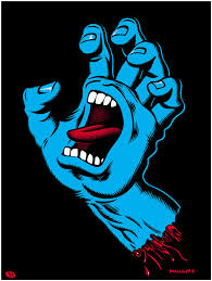 santa cruz screaming hand t shirt