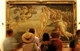 looking at painting