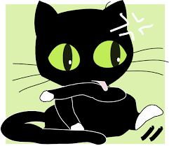 black cat clip art