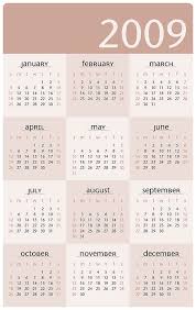 printable 2009 calendar