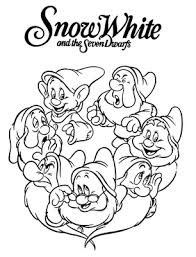 snow white coloring pictures