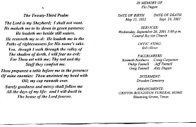 funeral obituary