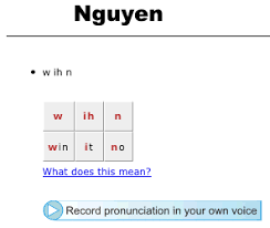 pronouncing names