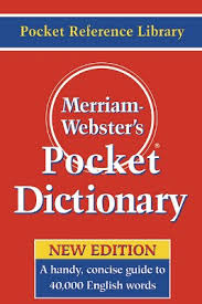 webster pocket dictionary