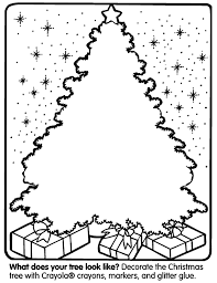 coloring pages christmas trees