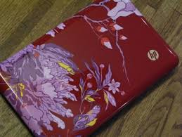red laptop